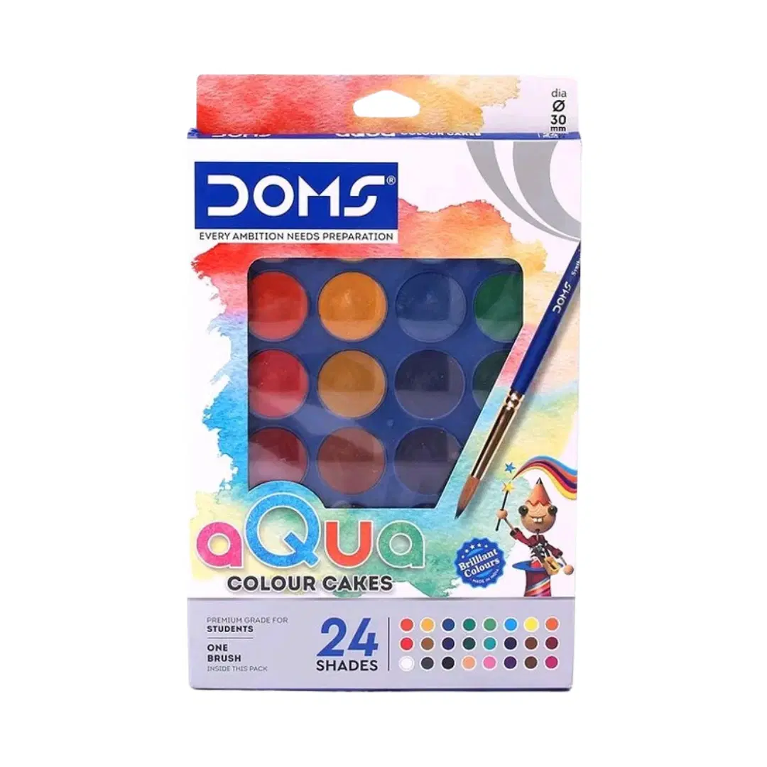 Doms colour cakes / water colors palate (24 shades) / water colours