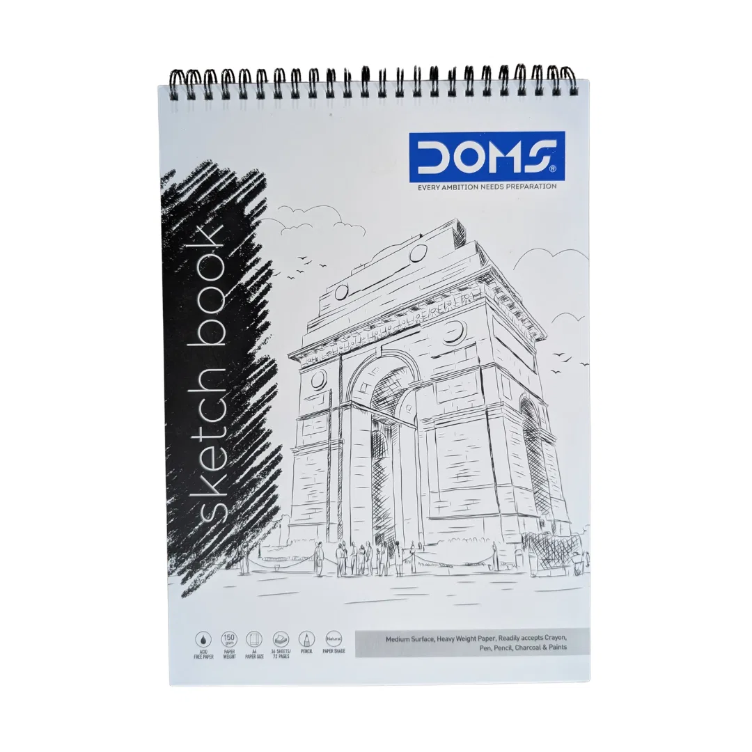 A4 Doms Sketch Book / Drawing copy 21x29cm (72 pages) - Medium size A4