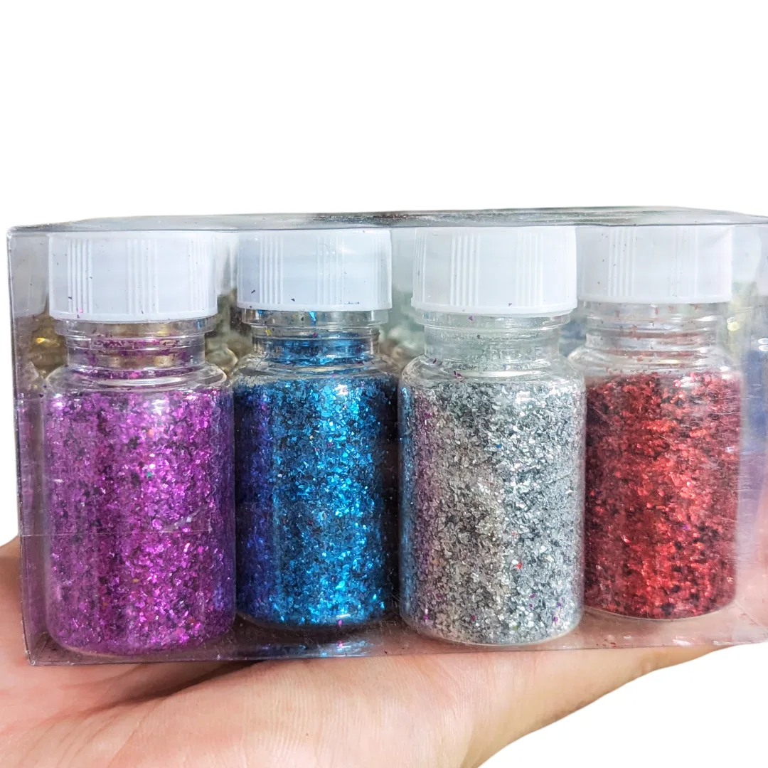 Dry Glitter - 12 bottles (multicolours)