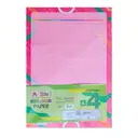 Lotus colorful one side rule A4 Sheets (20 sheets) / A4 sheet for project / One side line A4 sheets / file pages  – image 1
