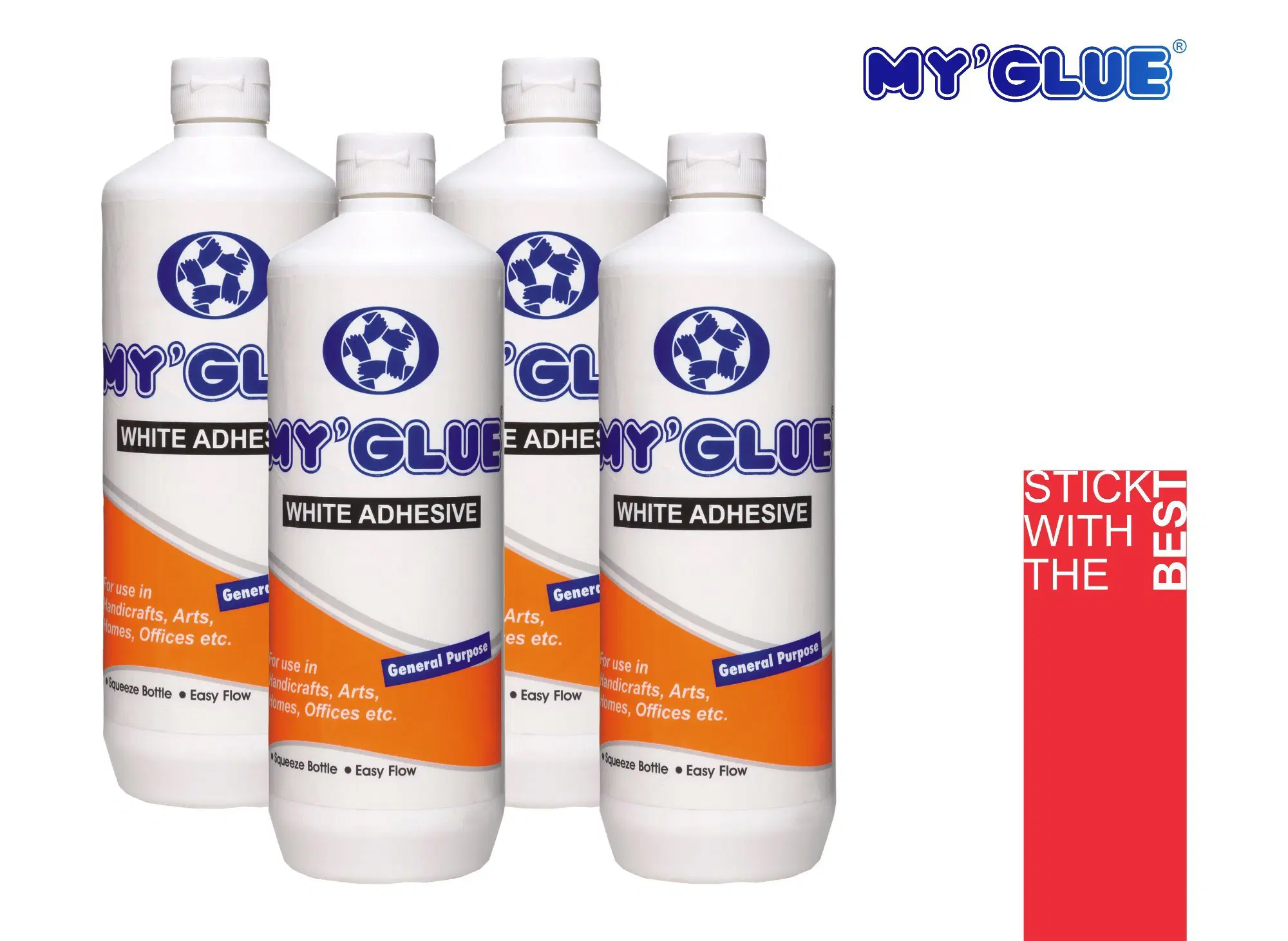 My Glue (1 kg) - White Adhesive - 1 Bottle / 1 kg Glue for project / Big glue bottle