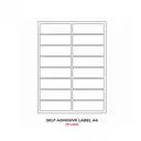 Aerotix Adhesive Label Sheets (16 labels on one A4 sheet) - 100 sheets – image 2