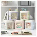 Multi-Grid Desk Pen Holder with Drawer / pen stand – image 2