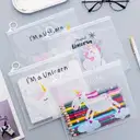 Unicorn Transparent Pouch / Multipurpose pouch / Pencil Pouch (9.5" x 7.4") – image 3
