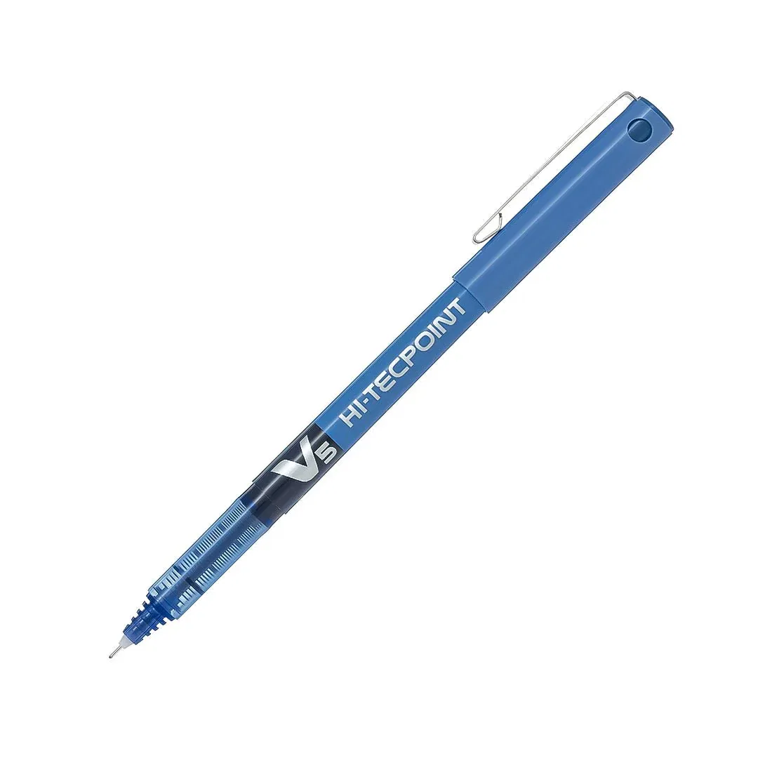 Pilot V5 (Blue) /  Blue gel Pen / blue pen / pen blue - Non refill 