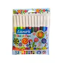 Luxor Sketch Pens (12 shades) / colourful pens / multicolour pens / different color pens – image 1