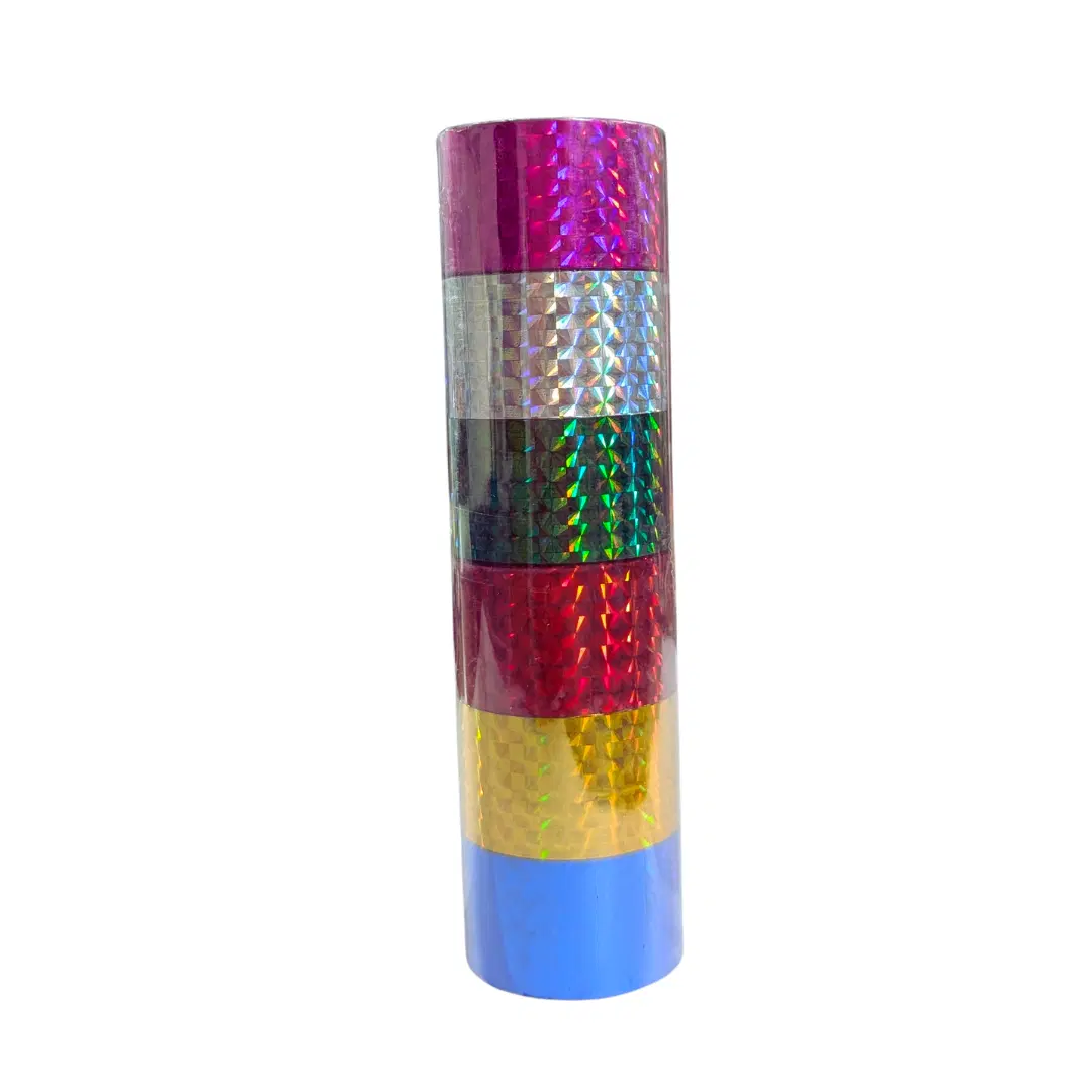 Shivam Sparkle Tapes (6 Tapes) /  colorful tapes / holography tapes