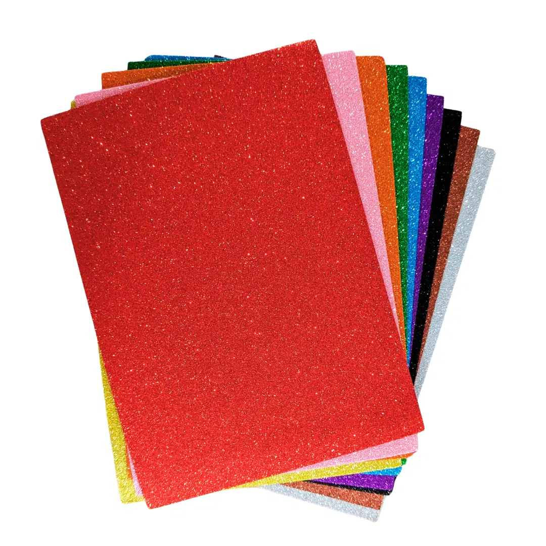 Oddy Glitter Sheets (Multicolour) - 10 sheets (Non - Adhesive)