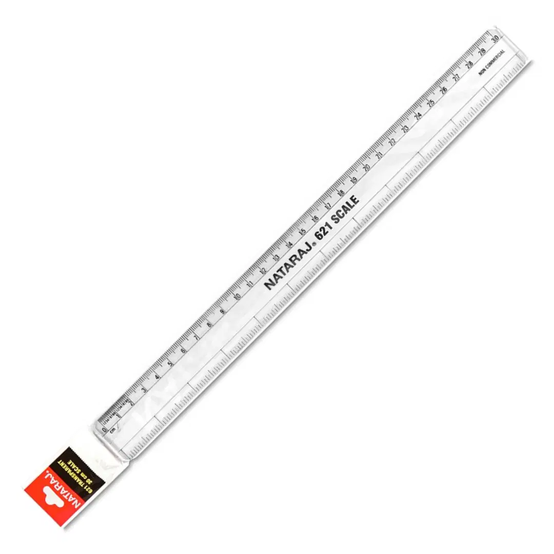 Natraj 621 Scale 30cm Transparent