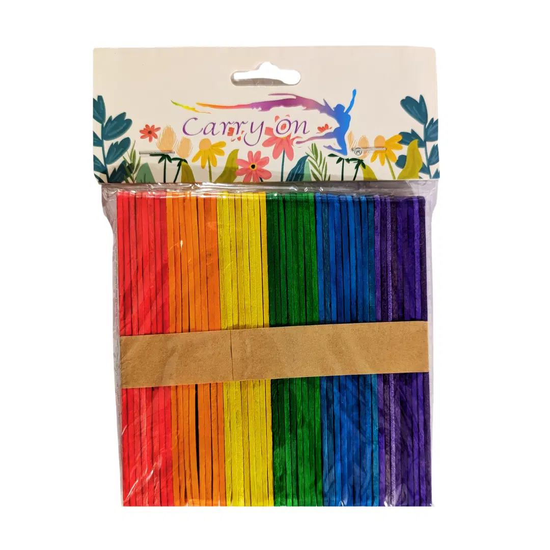 Ice Cream Sticks / Wood Ice Sticks (Multicolor)