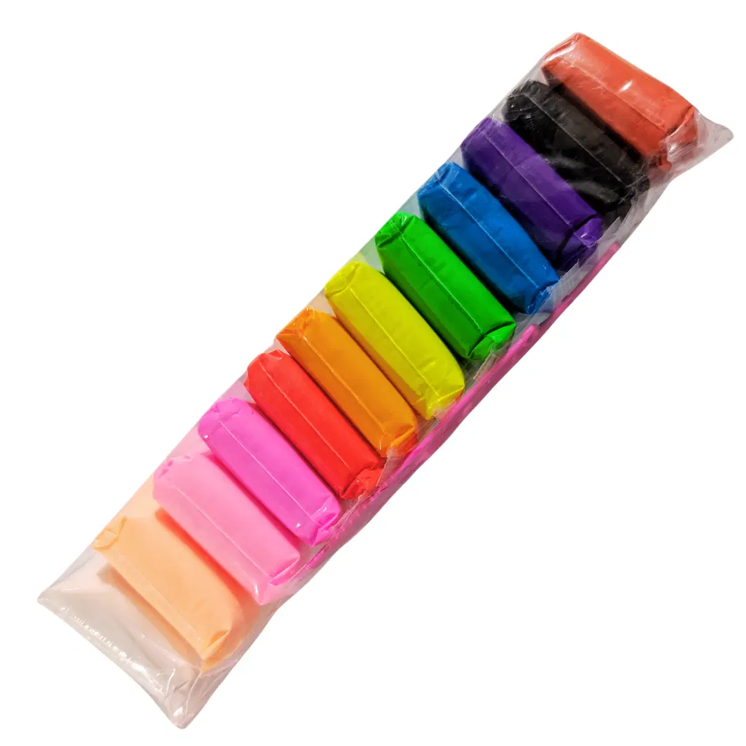 Air Dry Clay Non-Toxic Fluffy Bouncing Clay | 80 Gm (12 Colors)
