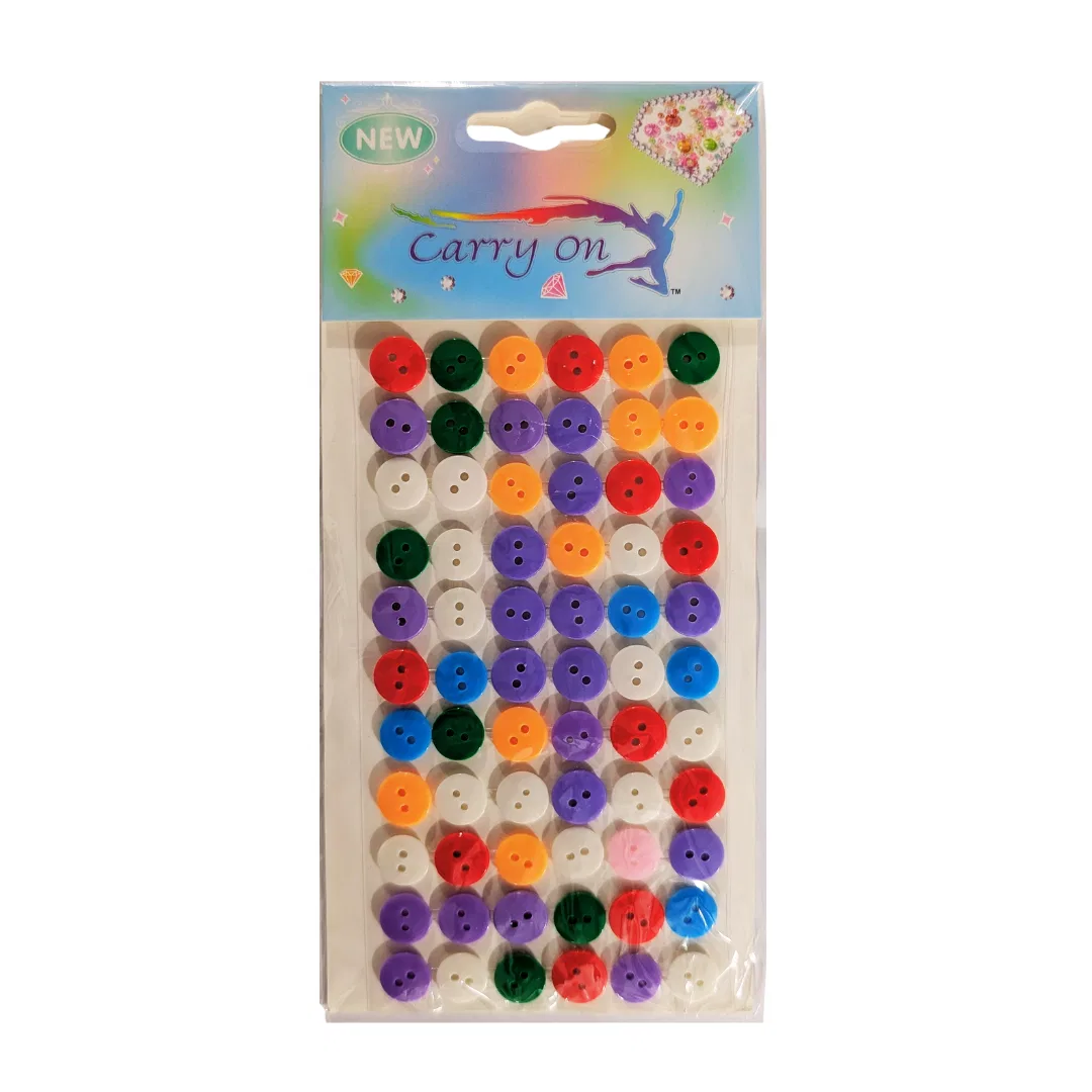 Button Sticky Stones DIY Activity (3D)