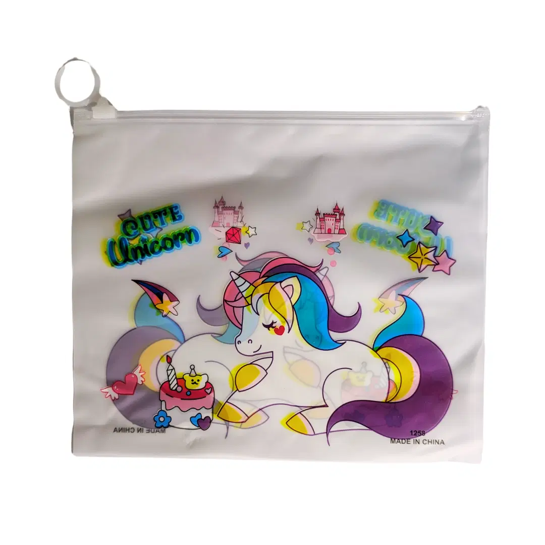 Unicorn A5 Transparent Pouch / Gift Bag (8" x 7")