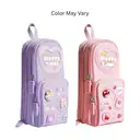 Three Layer School Bag-Shaped Pencil Pouch – image 2