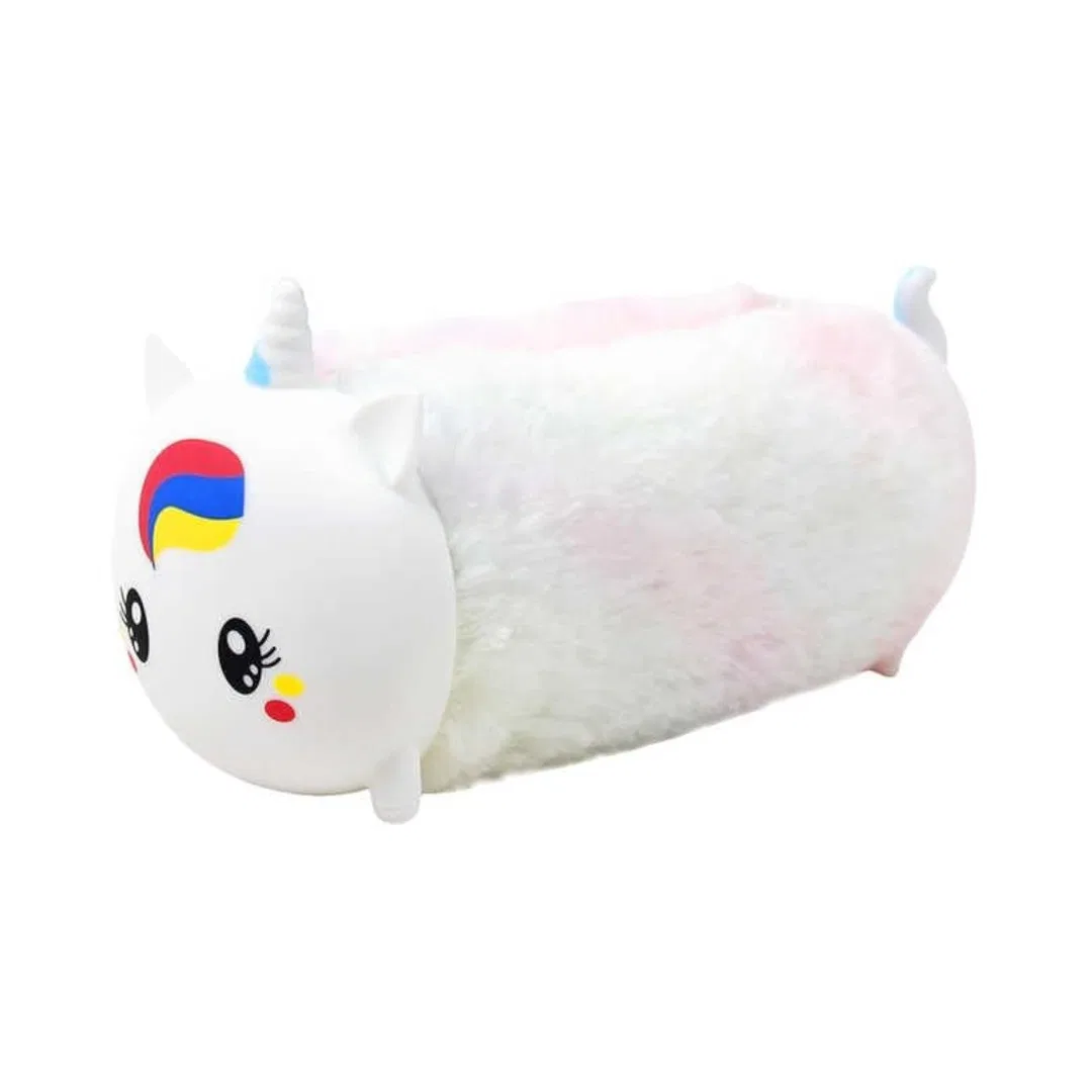 Cute Animal Plush Pencil Case - White (soft)