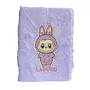 A5 Labubu Cartoon Fur Diary / cute diary - Purple – image 1