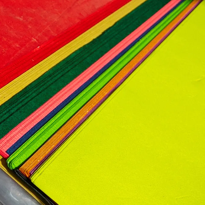 Multicolour Chart Papers / Pastel Sheets - 100 Papers / colourful chart papers