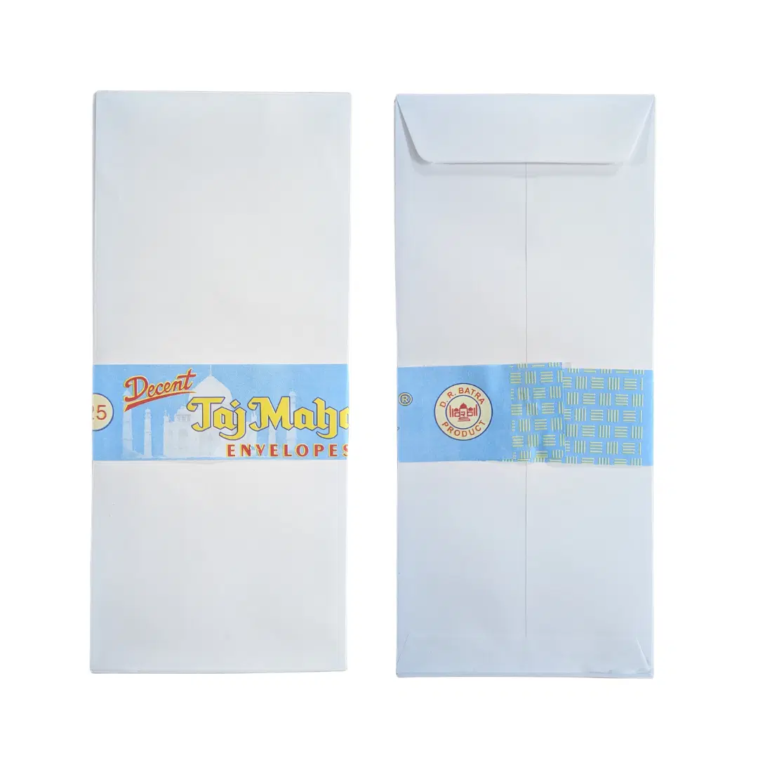 Taj Mahal Post Cards / Envelops / Plain Envelops - 9"x4" (Pack of 25)