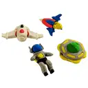 Alien Space Theme Eraser - 4 erasers / rubber / return gift items – image 2
