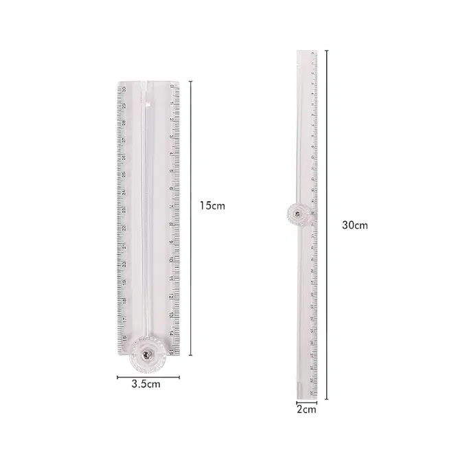 Foldable Ruler Scale - 12 Inch / 30cm / Big scale / Transparent scale