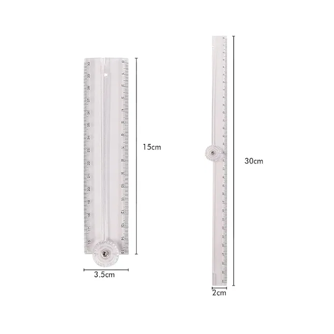 Foldable Ruler Scale - 12 Inch / 30cm / Big scale / Transparent scale