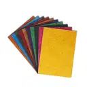 A4 size handwave craft papers / Handmade paper / colorful papers / A4 size sheets (10 different colours) – image 1