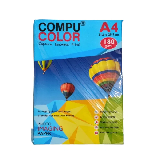 Compu color A4 glossy paper (50 sheets) - 180 gsm