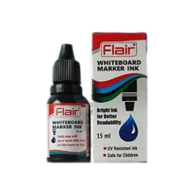 Flair white board marker ink black - 15ml  / black white board marker ink / black marker ink