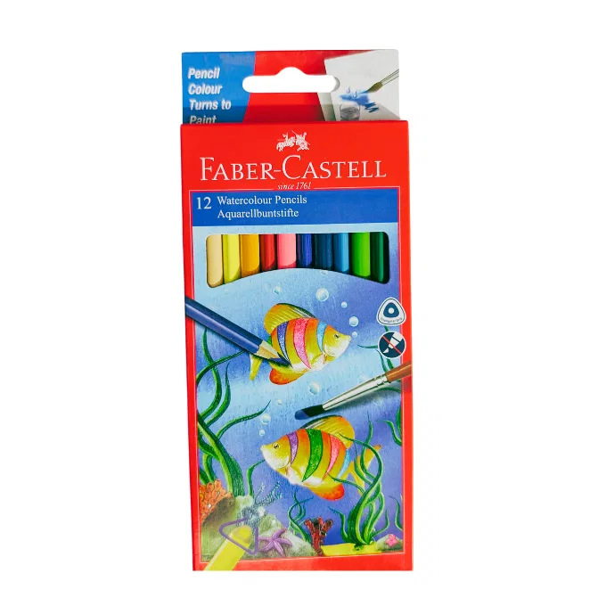 Faber castell water colour pencils -  12 shades / Pencil colors / Pencil colours