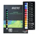 Brustro acrylic colours - 24 shades / tube colours / water colors / water colours / acrylic colors – image 1
