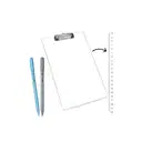 Hauser Germany Exam Writing Pad With 2 pcs pens / transparent exam pad / paper pad / exam board – image 1