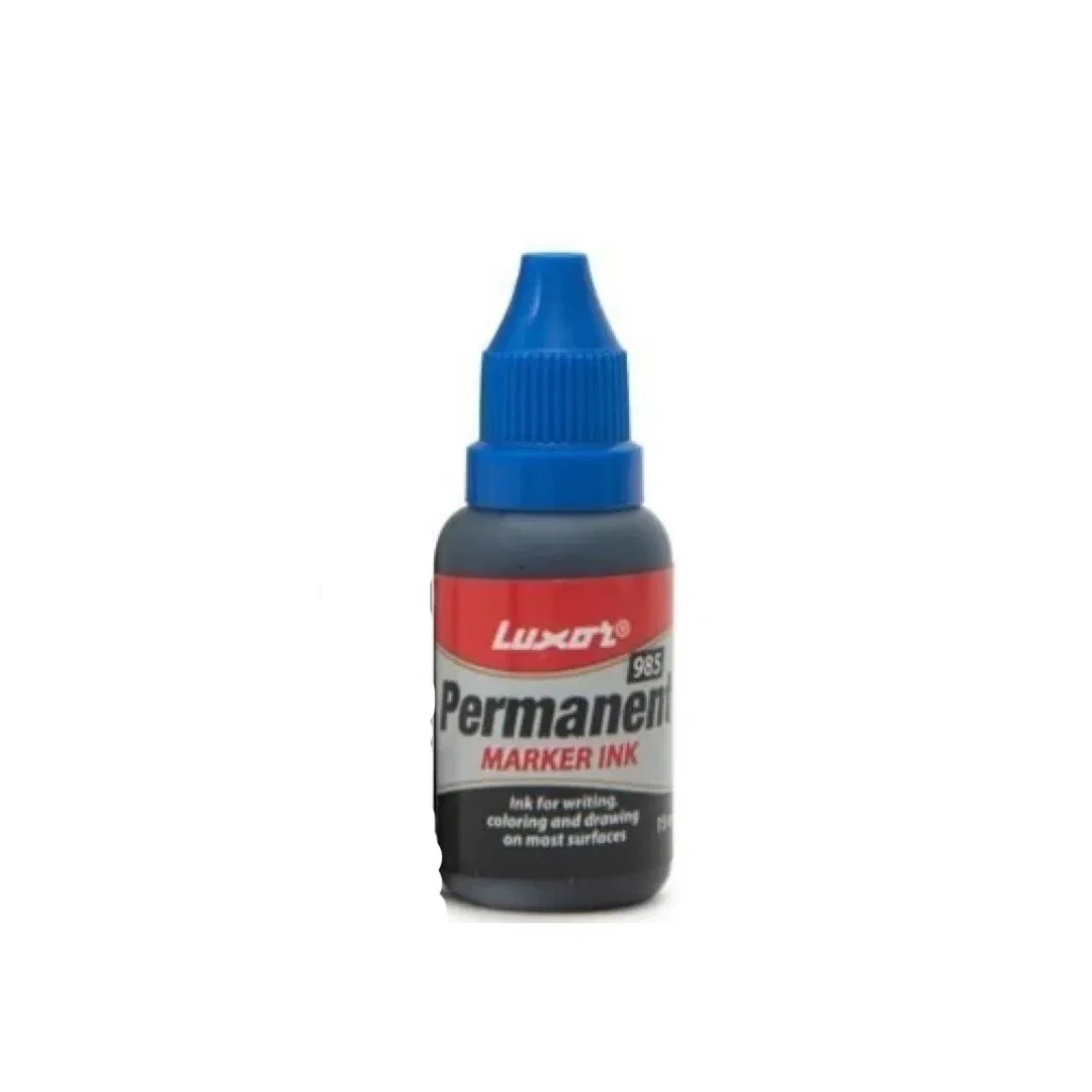 Luxor Permanent Marker Blue Ink ( 15ml ) / blue permanent marker ink 