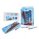 Doms Speed Z gift set - 1 Tin Box 1 Wax Crayons 2 Pencils 1 Scale 1 Pencil Sharpener / gift for kids – image 2