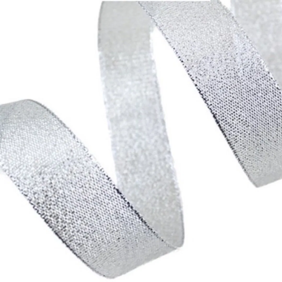 Silver Ribbon / ribbon for project /  silver color ribbon (1.5 metres)
