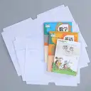 Sticky Book Cover ( 30 pcs ) / 3 diffrent size sticky book and notebook covers  – image 1