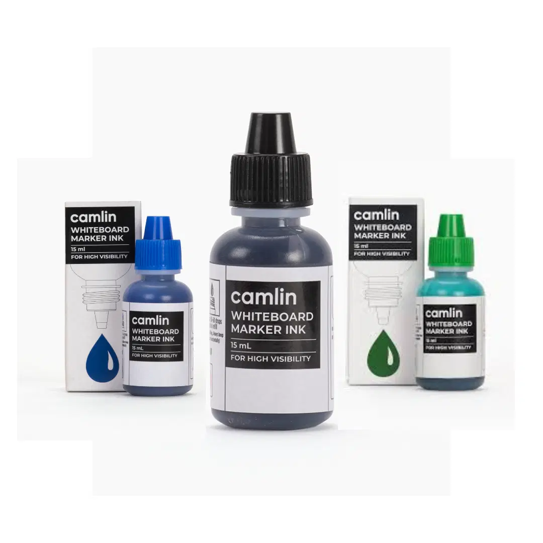 Camlin White board marker ink / green ink / black ink / blue ink 