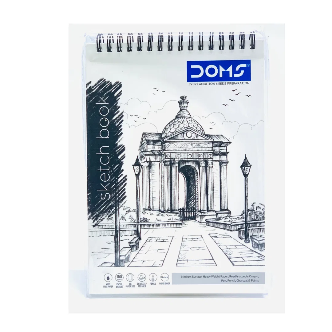 A5 Doms Sketch Book / Drawing copy (21x14.8cm) (72 pages) - small size A5