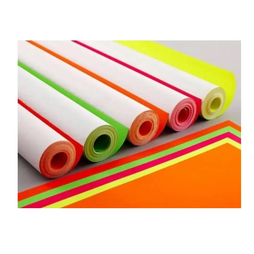 2 Fluroscent Papers / multicolor paper / colourful paper