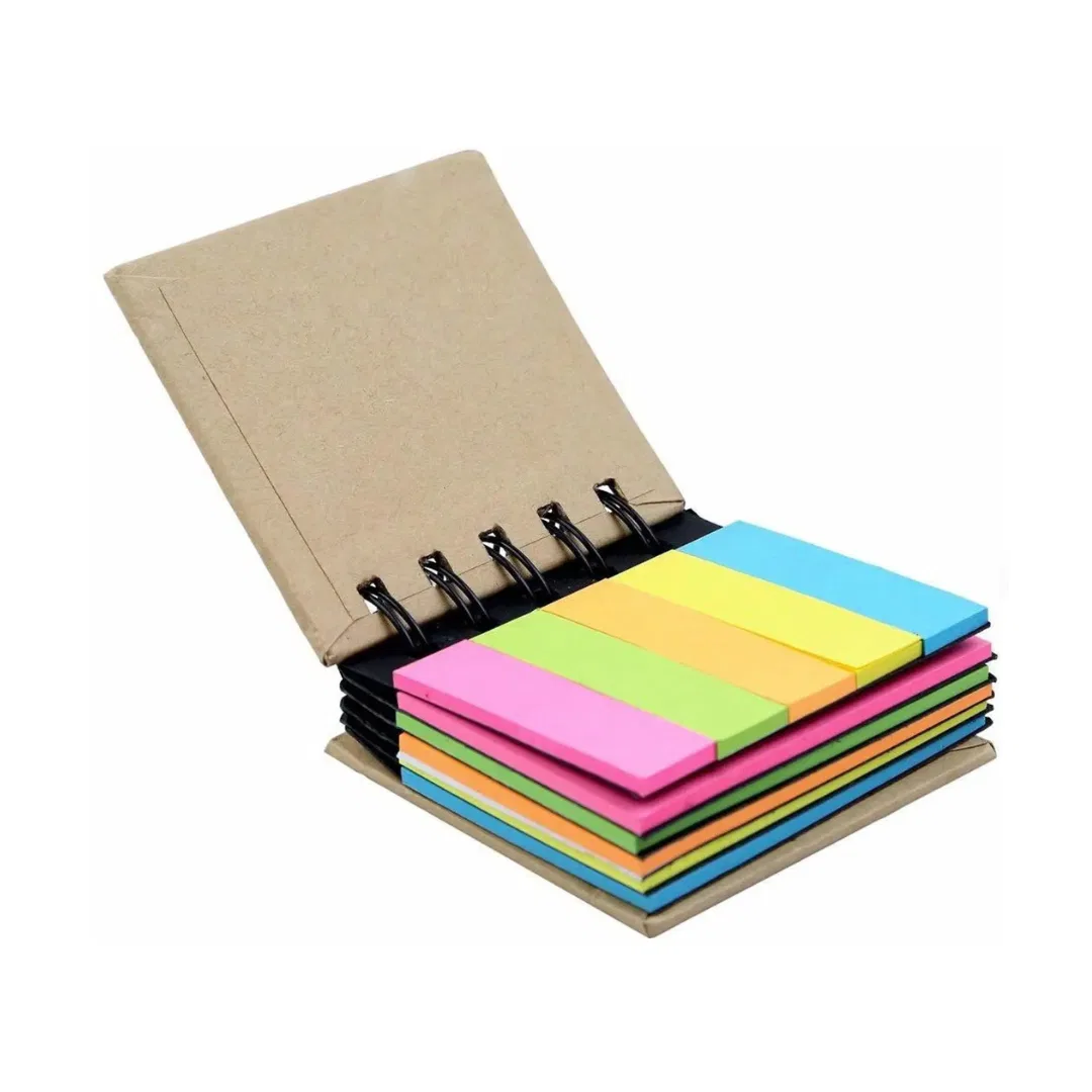 Sticky notes in small diary / multiple design sticky notes in one diary 
