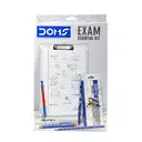 Doms exam essential kit / Transperent  writting board / exam writting pad ( pencil , eraser , pen , box , scale ) – image 1