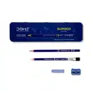 Doms Superio / Super dark graphite pencils / Drawing Pencils / Geometry box with pencil , eraser , sharpener  – image 3