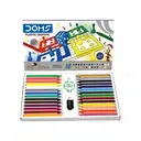 Doms Plastic Crayons with eraser and sharpener  (28 Shades) – image 3