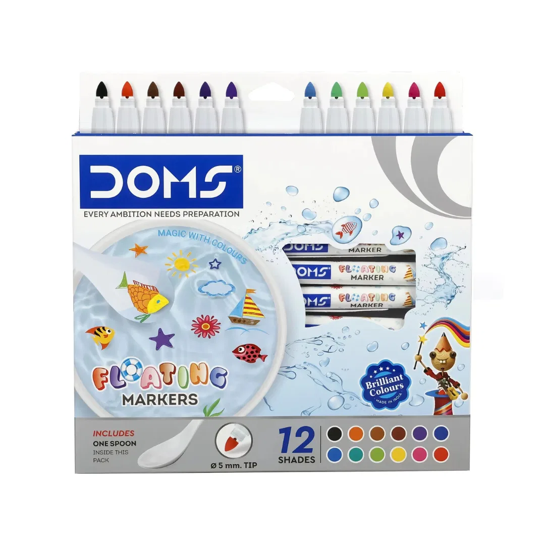 DOMS Floating Markers  ( 12 Shades ) / marker pens / sketch