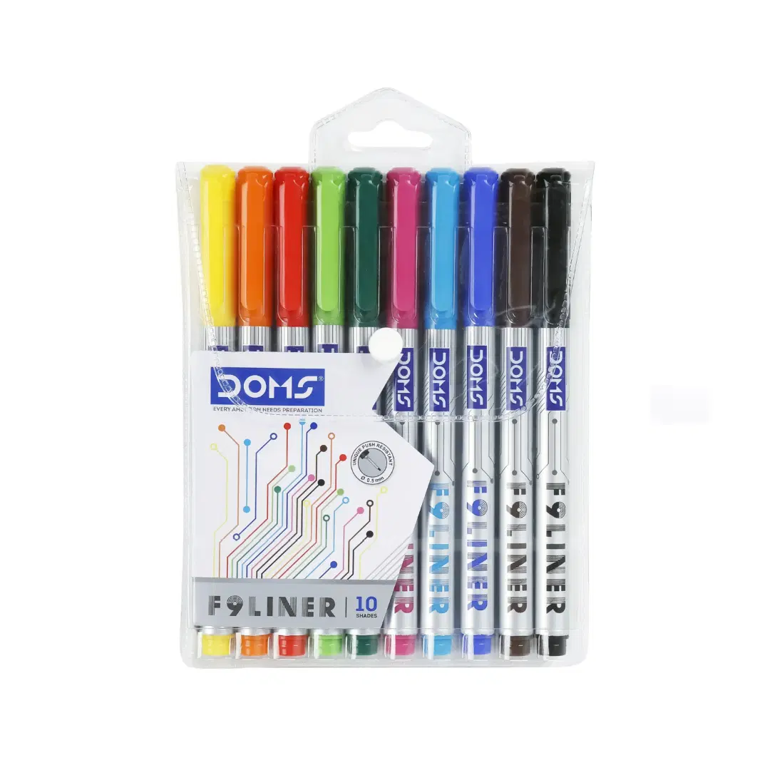 DOMS F9 Liner Pens / ( 10 shades ) / multicolor pens / colourful pens 