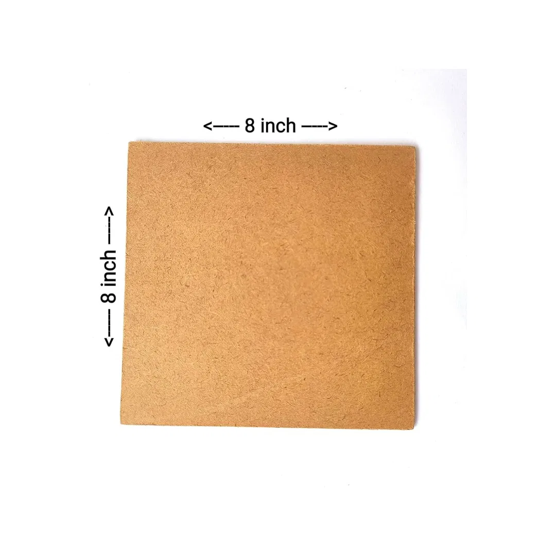  MDF Square Board  / card board ( 8 - 10 - 12 inch ) / Small square mdf board / Large square mdf board