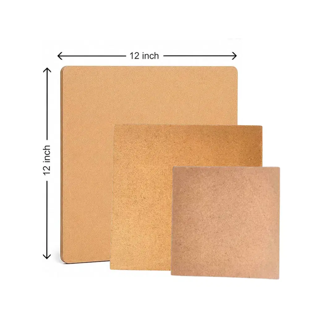  MDF Square Board  / card board ( 8 - 10 - 12 inch ) / Small square mdf board / Large square mdf board