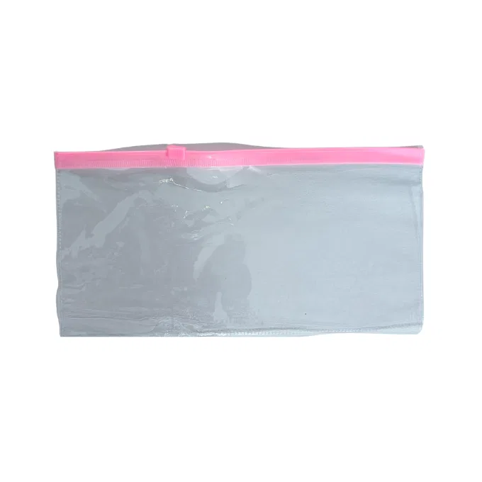 Plain Transparent Pencil Kit / pencil box / plastic Transparent Pouch zip lock