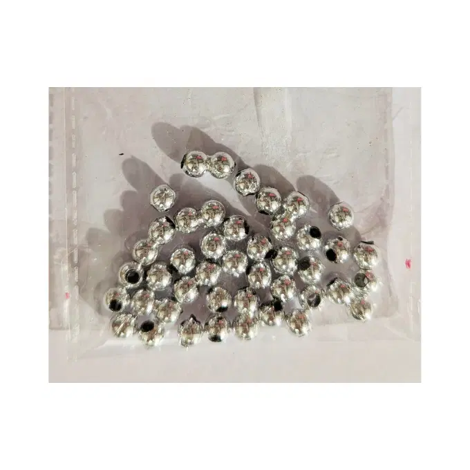 Silver Moti / silver beads for project / project material / silver stones for project 