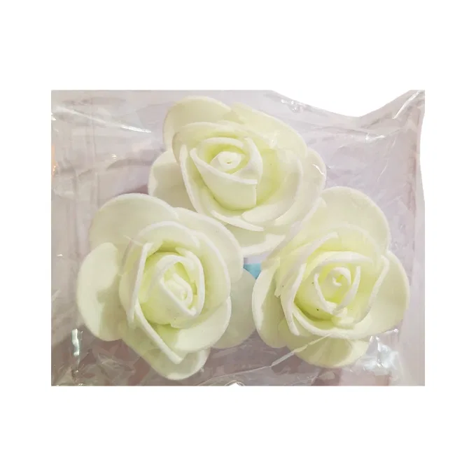 Big rose Flowers for decoration / flowers for project / project materials - 3pcs 