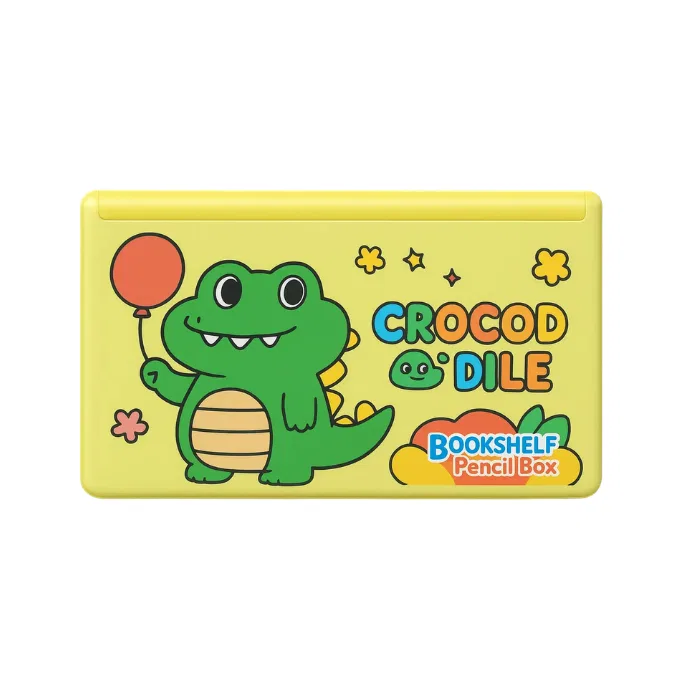 Crocodile Bookshelf Pencil box for kids / pencil kit for kids 